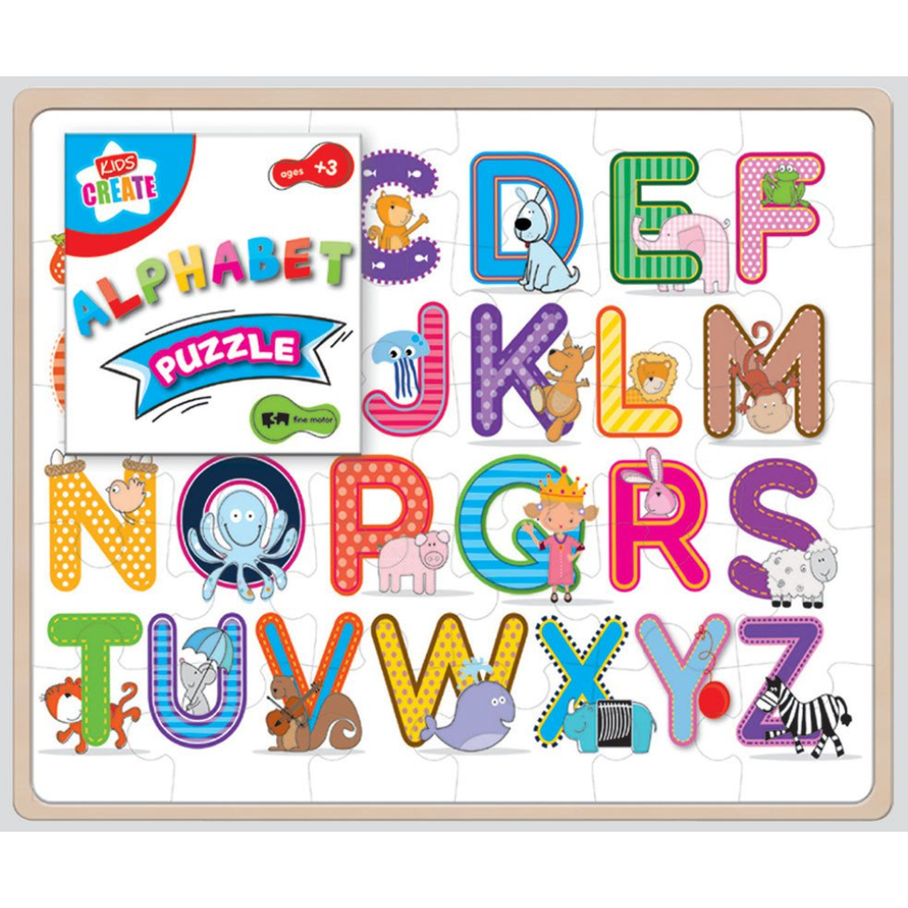 Act, Alphabet Plywood Puzzle Board